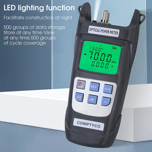 COMPTYCO AUA-Y510A/Y710A High Precision Fiber Optic Power Meter With LED Light OPM Optical Power Meter, Single Mode Fiber