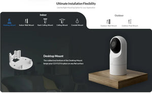 Ubiquiti Camera G3 Flex UVC-G3-FLEX Instant Wi-Fi & Bluetooth Stylish Full HD 1080P mini turret camera, infrared LEDs, 25 FPS