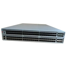 Load image into Gallery viewer, Brocade G720 64 port switch, 56 port activation, incl. 56 Brocade 32Gb/s multi-mode modules, port side exhaust G720 BR-G720-56-32G-R
