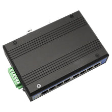 Load image into Gallery viewer, UOTEK 10/100/1000M 8 Ports RJ45 Network Unmanaged Industrial Ethernet Switch DIN-Rail, 8*Gigabit RJ45, 10/100/1000Base-T, UT-6408G
