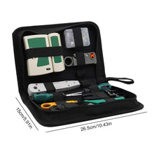 Load image into Gallery viewer, 11Pcs Portable LAN Network Tool Set Wear Resistant Computer Network Repair Tool Kit Crimping Maintenance Tool Set for Home Office
