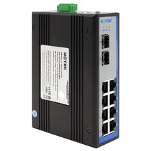 Load image into Gallery viewer, UOTEK 10 Ports Unmanaged Full Gigabit Industrial Ethernet Switch RJ45 Port Low Power Consumption Ethernet Switch UT-6410GC-8GT2GP
