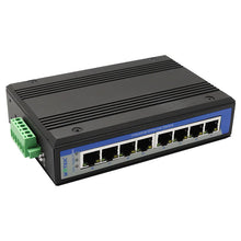 Load image into Gallery viewer, UOTEK 10/100/1000M 8 Ports RJ45 Network Unmanaged Industrial Ethernet Switch DIN-Rail, 8*Gigabit RJ45, 10/100/1000Base-T, UT-6408G
