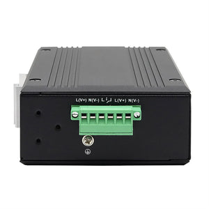 UOTEK Industrial Grade 8 Ports RJ45 Network Unmanaged POE Ethernet Switch 2 Gigabit Optical Fiber 1000M SEP SC UT-6428-POE