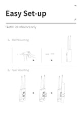Load image into Gallery viewer, COMFAST EW72V2 1200Mbps Dual Band 5Ghz High Power Outdoor AP Wifi Router Antenna WiFi Base Station
