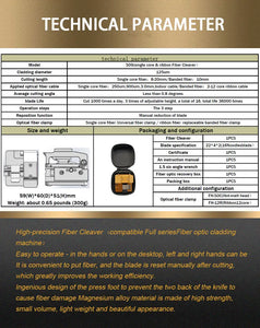 Original Signal Fire AI-9 AI-8C AI-7 Fusion Splicer S09 Fiber Cleaver and Blade, SC/UPC, Single Mode, 1Meter FTTx Fiber Optics Splicing Machine