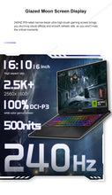 Load image into Gallery viewer, MSI Sword 16 HX Laptop 16 Inch 2.5K QHD 240Hz IPS Screen Notebook i7-14700HX 16GB 1TB SSD RTX4060 Gaming PC
