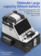 Load image into Gallery viewer, Signal Fire Brand AI-20 Optical Fiber Fusion Splicer Electric Cleaver Welder Machine 6 Motors Core Alignment 7800 mAh battery AI-20A
