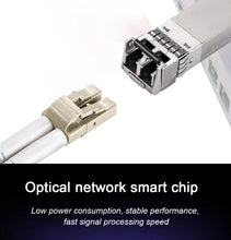 Load image into Gallery viewer, 10G SR SFP+ Module Multi-Mode Duplex LC Gigabit 850nm 300m Fiber SFP Transceiver Module Compatible with Cisco/Mikrotik Switch
