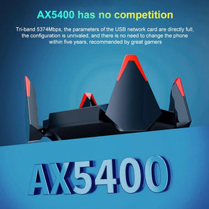 COMFAST CF-977AX Fengwu gaming network card Wifi Router Tri-Band Gigabit 5374Mbps Wifi6 Wireless Router Repeater Signal Booster