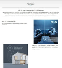 Load image into Gallery viewer, LINKSYS E9450 gaming WiFi 6 router AX5400 5.4Gbps dual band 802.11AX, capable of handling over 30 devices, doubling bandwidth
