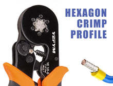Load image into Gallery viewer, Crimping Pliers Set Toolkit Ferrule Pin Terminal Connectors Mini Adjustable Ratchet Electricians Hexagonal Toolbox Kit YE 10-6
