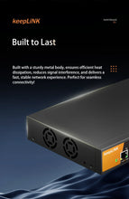 Load image into Gallery viewer, KeepLiNK KP-9000-8XT 8-Port 10Gbps Unmanaged Switch - Ultimate Speed and Reliability for High-Performance Networks
