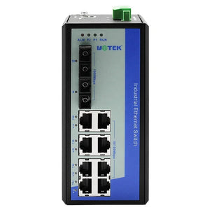 UOTEK UT-62208F-8T-2GSC-MNF Managed 8 100M Electrical port+2 1000M Gigabit optic fiber port DIN-Rail industrial Ethernet switch