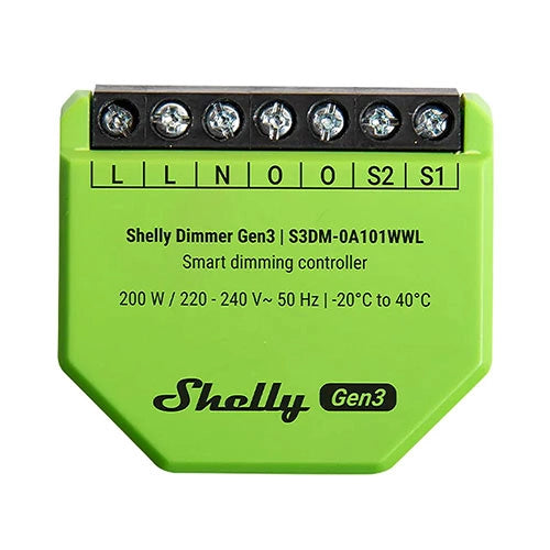 Shelly Smart Dimming Controller for Seamless Remote Control of Dimmable Lights and Drivers, Overload and temperature protection - Shelly Dimmer Gen3