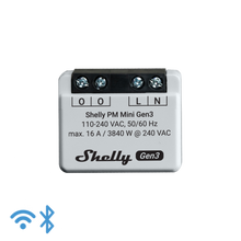 Load image into Gallery viewer, Shelly PM Mini Gen3 Power Meter, Wi-Fi-operated smart power meter, 1 Channel 16 A, Supports up to 16 A at 240 VAC, No hub required, Easy Control
