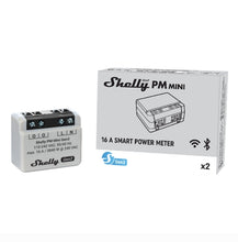 Load image into Gallery viewer, Shelly PM Mini Gen3 Power Meter, Wi-Fi-operated smart power meter, 1 Channel 16 A, Supports up to 16 A at 240 VAC, No hub required, Easy Control
