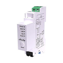 Load image into Gallery viewer, DIN Rail Mountable Two-Channel, Single-Phase Energy Meter with Integrated Switch for Contactor Control (Package includes 2x 50 A Current Transformers)
