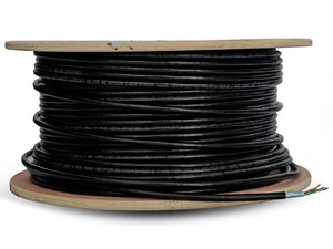 305m Roll, Black, Solid Copper, UV protected, SF/TP, CAT6 Cable (Outdoor Use), 23 AWG, Cabling and Cabinets, LAN Cable and Connectors, Outdoor Cable