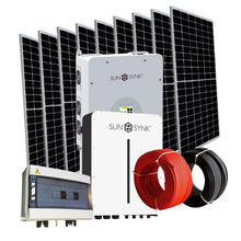 Load image into Gallery viewer, SunSynk 5kW 5.12kWh 51.2V Self Consumption Solar Power System, 1× SunSynk Wall Mount 5.12kWh 51.2V Lithium Battery, 1× SunSynk 5KW 48V Hybrid Inverter
