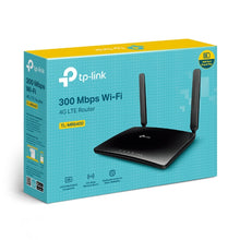 Load image into Gallery viewer, TP-Link MR6400 300Mbps Wireless 4G LTE Router, With 11N WiFi, Plug &amp; Play, Internet Access up to 32 Devices simultaneously, Easy Setup and Management
