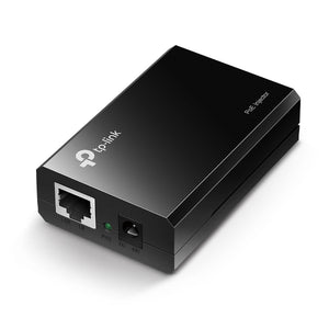 TP-Link PoE Injector, 802.3Af, 2× 10/100/1000Mbps RJ45 Port, Auto Negotiation/Auto MDI/MDIX, 1× 48VDC Power  Input Port, 10BASE-T: UTP CAT3,4,5 Cable