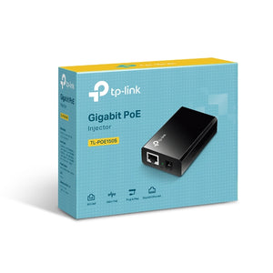 TP-Link PoE Injector, 802.3Af, 2× 10/100/1000Mbps RJ45 Port, Auto Negotiation/Auto MDI/MDIX, 1× 48VDC Power  Input Port, 10BASE-T: UTP CAT3,4,5 Cable