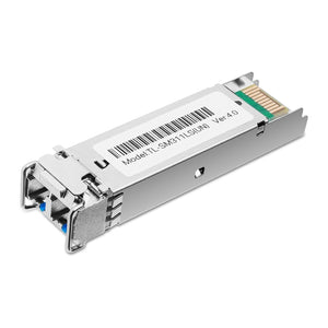 TP-Link Gigabit SFP Module, Single-Mode Fiber Module, Max. Cable Length: 20 kilometers, Data Rate: 1.25 Gbps, Port Type: LC Duplex, SM311LS