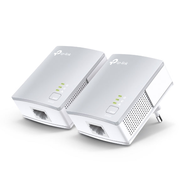 TP-Link-AV600 Powerline Starter Kit, Qualcomm, AV600 Speeds and 300 Meters Range, Plug and Play with No Configuration Required, Extend Wired Network