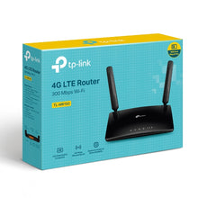 Load image into Gallery viewer, TP-Link MR150 300Mbps Wireless N 4G LTE Router, Built-In 150Mbps 4G LTE Modem, LTE-FDD/LTE-TDD, with 3×10/100Mbps LAN Ports, 1×10/100Mbps LAN/WAN Port
