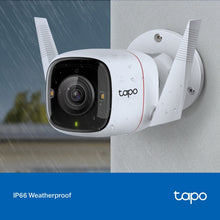 Load image into Gallery viewer, TP-Link Tapo Outdoor Security Wi-Fi Camera, K QHD (2560x1440), 2.4GHz, 2T2R, 2 × External Antennas, 1 × Ethernet Port, Smart AI Detection, Tapo-C320WS
