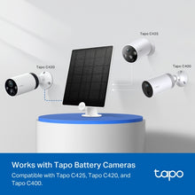 Load image into Gallery viewer, TP-Link Tapo Solar Panel, 5.2V 4.5W, Works with Tapo Battery Camera, 4m Charging Cable, 360° Adjustable Bracket, IP65, IoT &amp; Smart Home, Accessories
