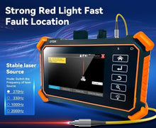 Load image into Gallery viewer, Tahlitech MOT-31 multi-function OTDR Optical Fiber + Network Cable Testing, IP Scan, Port Flashing and Other Network Tests
