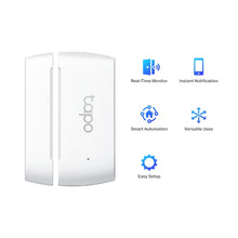 Load image into Gallery viewer, TP-Link Smart Door/Window Sensor, 868MHz, battery powered(1*CR2032), 3m tape paste, monitors the opening &amp; closing of windows, doors, cabinets, fridge
