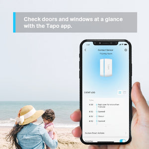 TP-Link Smart Door/Window Sensor, 868MHz, battery powered(1*CR2032), 3m tape paste, monitors the opening & closing of windows, doors, cabinets, fridge