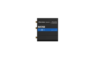 Teltonika RUT260 4G LTE Cat 6 Router, WiFi 4, 1x WAN(100Mbps) port, 1x LAN(100Mbps) ports, Cellular speeds of up to 300Mbps with carrier aggregation