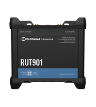 Load image into Gallery viewer, Teltonika RUT901 LTE Cat 4 Industrial Router, Dual-SIM, Wi-FI 4, 1 x WAN(100Mbps), 3 x LAN(100Mbps), MQTT, MODBUS, 1 x I/O IN, 1 x I/O OUT
