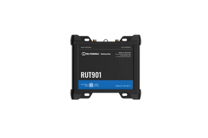 Teltonika RUT901 LTE Cat 4 Industrial Router, Dual-SIM, Wi-FI 4, 1 x WAN(100Mbps), 3 x LAN(100Mbps), MQTT, MODBUS, 1 x I/O IN, 1 x I/O OUT