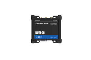 Teltonika RUT906 LTE Cat 4 GNSS antenna or DinRail Router, Dual-SIM, 1 x 100Mbps WAN port, 3 x WAN 100 Mbps ports, MoDBUS RS232/RS485 LTE Router