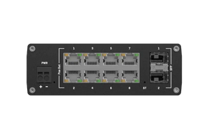 Teltonika TSW202 Layer 2+, 8 x 1 Gbps 2 x SFP Managed POE Switch (240W), 8x port PoE+ switch with 2x SFP ports for fibre optic communication, Profinet