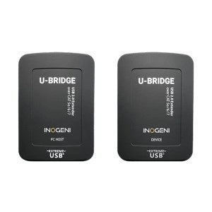 Inogeni - U-Bridge USB 2.0 video camera and audio extender enables high-speed USB 2.0 connections up to 100 m /330 ft. over a single CAT 5e/6/7 cable