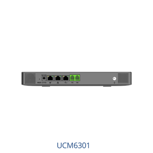 Grandstream GS-UCM6301 VoIP PBX, featuring 1x FXS, 1x FXO, 75 Simultaneous Calls, 500 SIP clients, LCD Display, OPUS Supported