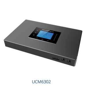 Grandstream GS-UCM6302 VoIP PBX, featuring 2x FXS and 2x FXO, with 150 Simultaneous Calls, 1000 SIP clients, LCD Display, OPUS Supported