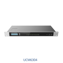 Load image into Gallery viewer, Grandstream GS-UCM6304 VoIP PBX, featuring 300 Simultaneous Calls, 2000 SIP clients, LCD Display, OPUS Supported, with 4x FXS and 4x FXO
