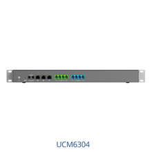 Load image into Gallery viewer, Grandstream GS-UCM6304 VoIP PBX, featuring 300 Simultaneous Calls, 2000 SIP clients, LCD Display, OPUS Supported, with 4x FXS and 4x FXO
