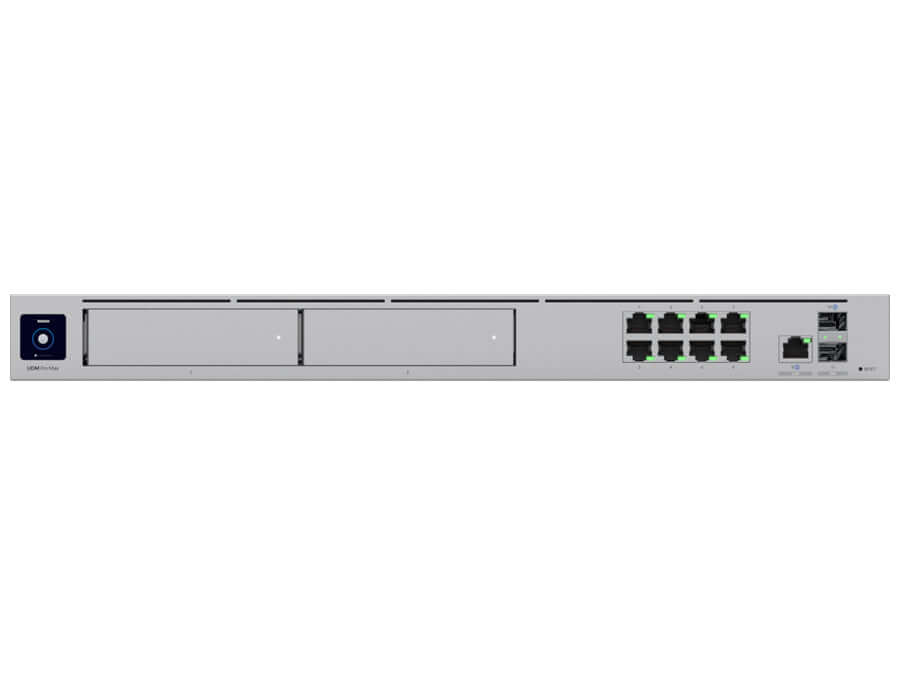 Ubiquiti UniFi Dream Machine Pro Max 8 Port Gigabit 1x2.5G 2SFP+, security gateway with dual-WAN ports (2.5Gbps Ethernet;SFP+), 10G SFP+ | UDM-Pro-Max