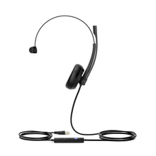 Load image into Gallery viewer, Yealink UH34 Single Earpiece USB Headset with Leatherette Ear Cushions - Enjoy Comfort and Quality Audio for Professional Calls and Music Listening
