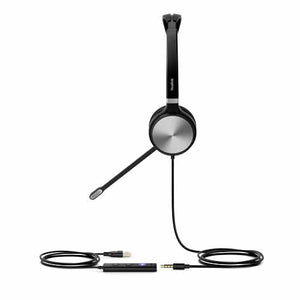 Yealink UH36 Dual Headset with USB & 3.5mm, USB 2.0 and 3.5mm headset jackIn-line call / volume controls, Dual-earpiece, Soft leatherette ear cushions