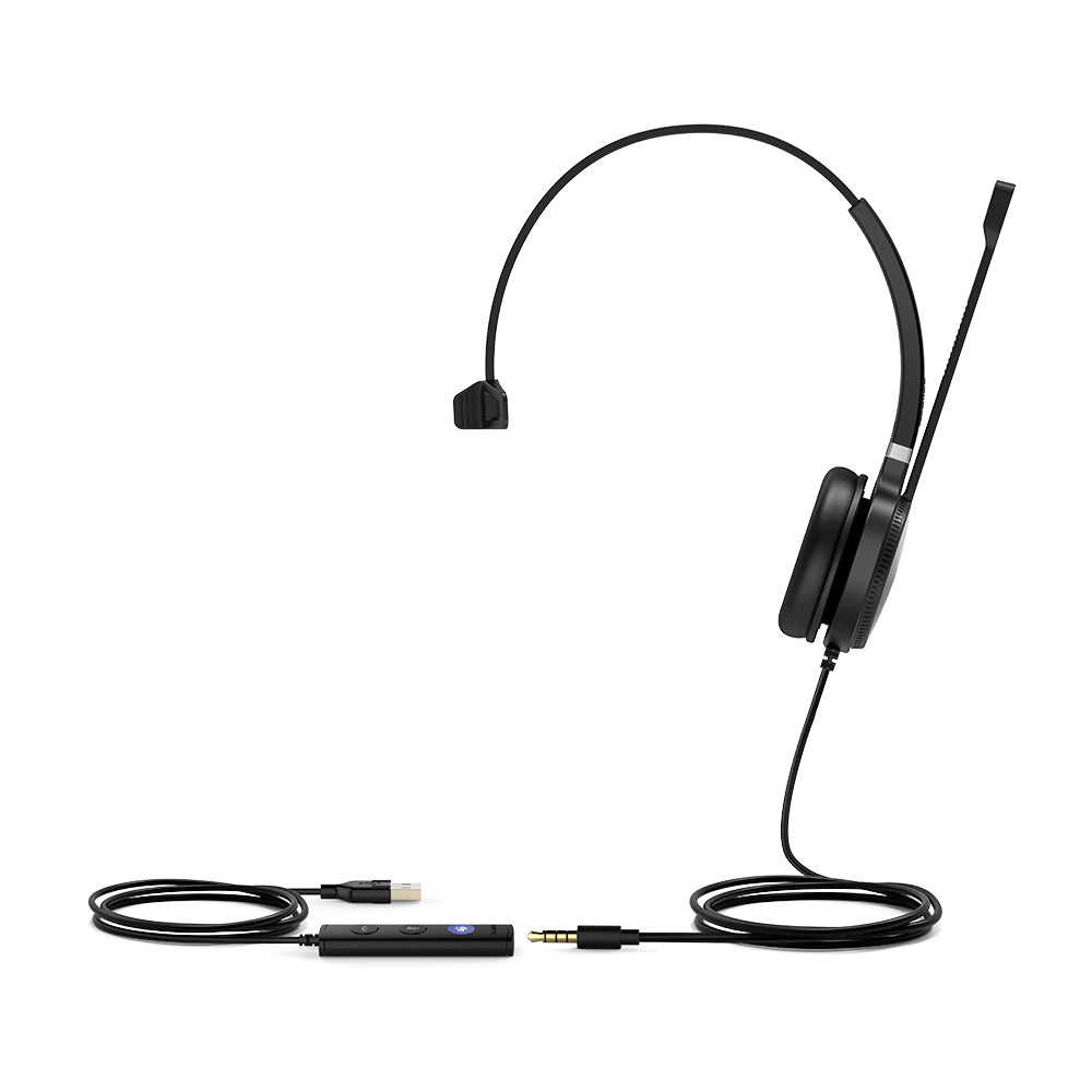 Yealink UH36 Mono Headset with USB-C Connection - Enjoy Crystal Clear Audio Quality for Professional Calls and Music Listening