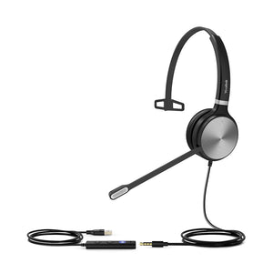 Yealink UH36 Mono Headset with USB-C Connection - Enjoy Crystal Clear Audio Quality for Professional Calls and Music Listening
